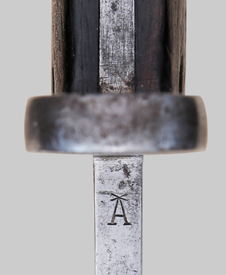 Image of Argentine aluminum grip M1891 bayonet.