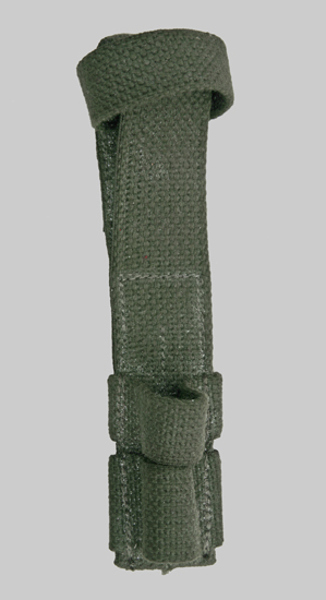 Image of Belgian synthetic web bayonet belt frog