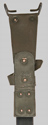 Thumbnail image of unusual Belgian FN M1949 green leather belt frog.