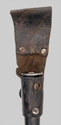 Thumbnail image of British No. 4 Mk. I scabbard with integral leather belt frog.