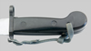 Thumbnail image of East German AKM Type I Transitional knife bayonet.