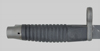 Image of west german g3 bayonet.