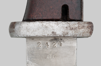 Image of Germany M1884/98 Third Pattern Bayonet with Riveted Grip.