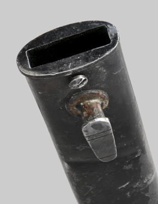 Image of German M1884/98 Third Pattern export bayonet with muzzle ring.