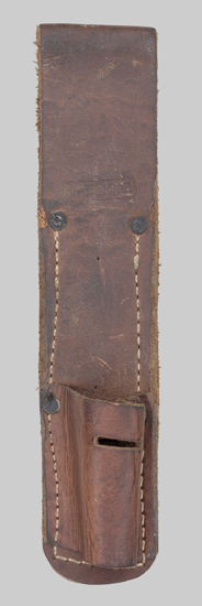 Image of a Greek No. 4 leather belt frog.