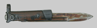 Thumbnail image of Italian M1938 folding knife bayonet.