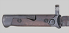 Thumbnail image of Italian M1938 latch-lock folding bayonet.