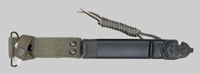 Thumbnail image of Dutch KCB-70 M1 (Stoner) bayonet.