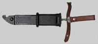 Thumbnail image of Polish 6H3 (AKM Type 1) bayonet with black grip