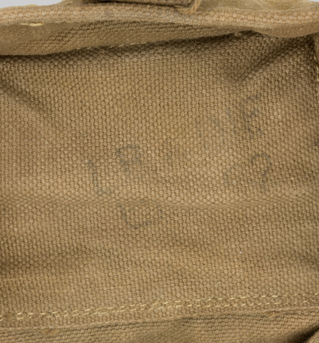 Image of Rhodesian khaki Pattern 1961/64 Web Pouch with bayonet frog.