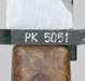 Thumbnail image of Romanian AKM Type I knife bayonet with yellow grip.