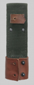 Thumbnail image of Romanian AKM hybrid canvas/leather belt frog.