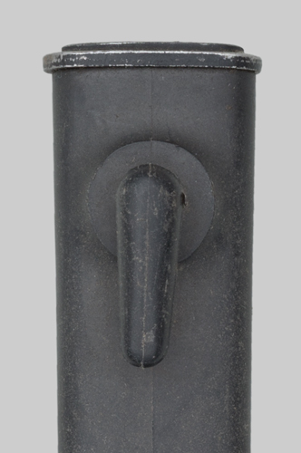 Image of South African R1 (FAL Type C) Bayonet in So. African Multipurpose Plastic Scabbard.