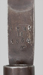 Thumbnail image of close up view of Swedish Model 1860 bayonet ricasso markings