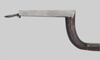 Thumbnail image of the Swiss triangular bayonet for the M1851 Federal Rifle.