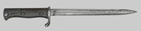 Thumbnail image of Turkish-used German M1898 bayonet.