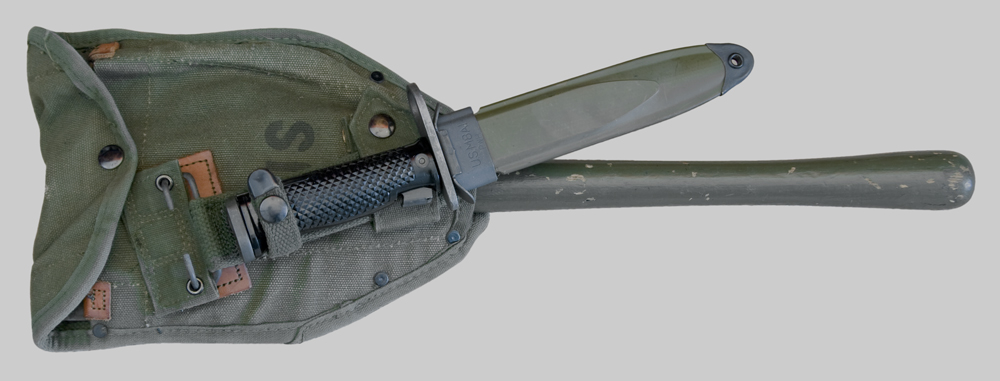 Image of U.S. M1956 Web Equipment Entrenching Tool/Bayonet Carrier.