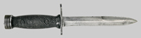 Thumbnail image of the USA M4 First Production knife bayonet with a cast aluminum grip.