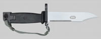 Thumbnail image of Yugoslavia repaired M70E (AKM Type II) knife bayonet.