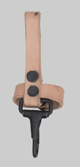 Iimage of Yugoslavian AKM belt hanger with snap closure.