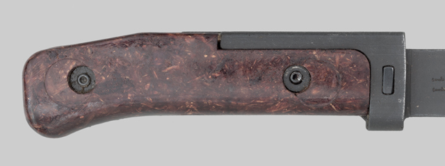 Image of Czechoslovak VZ-58 bayonet with Short-Tang Two-Rivet No Lower Crosspiece.