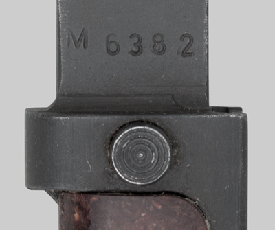 Image of Czechoslovak VZ-58 bayonet with Short-Tang Two-Rivet No Lower Crosspiece.