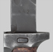 Thumbnail image of Czechoslovakia VZ-58 knife bayonet with lower crossguard extension and grips secured by single rivet.