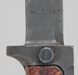 Thumbnail image of Czechoslovakia VZ-58 knife bayonet with lower crossguard extension and extended tang.